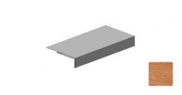 Планка аквилон Первая Кровельная (декоративно-полимерное покрытие) 3м золотой орех