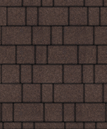 Тротуарная плитка Поревит Старый город Гранит Коричневый, 40 мм 3 плиты