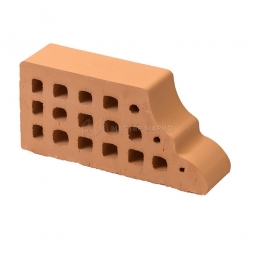 Кирпич фасонный керамический «Соломенный» пустотелый одинарный карнизный