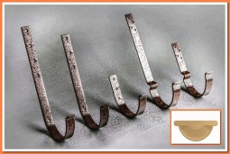 Держатель желоба Nika карнизный RAL1014 Слоновая кость