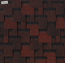 Гибкая черепица Docke Eurasia Лабиринт красный