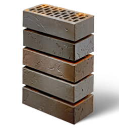 Кирпич лицевой керамический «Флэш» «Агат Сланец» пустотелый утолщенный