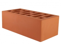 Кирпич лицевой керамический Красный пустотелый утолщенный