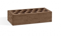 Кирпич лицевой керамический Шоколад «Дикий камень» пустотелый одинарный пустотность 36%