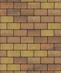 Тротуарная плитка Поревит Прямоугольник Гранит Саванна 200х100х40 мм