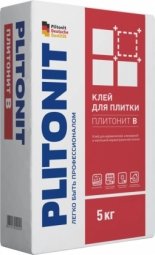Клей для плитки Plitonit В для внутренних/наружных работ 5кг