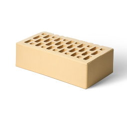 Кирпич лицевой керамический «Ваниль» пустотелый одинарный