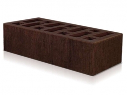 Кирпич лицевой керамический Коричневый«Бархат» пустотелый одинарный