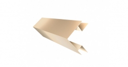 Угол наружный сложный Первая Кровельная 65х18х30 (полиэстер) 2м бежевый