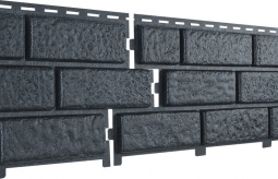 Фасадная панель Ю-Пласт Stone-House Кирпич графитовый