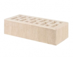 Кирпич лицевой керамический Белый«Бархат» пустотелый одинарный