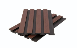 Стеновая панель брусковая двухцветная Nusadua 3D CO-EX 13х177х3600 мм Chocolate mix