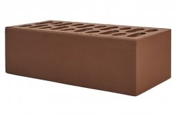 Кирпич лицевой керамический Шоколад пустотелый полуторный