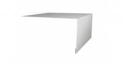 Планка откосная простая Первая Кровельная 75х100 (полиэстер) 3м белый