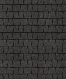 Тротуарная плитка Поревит Абрис Мрамор Черный 60 мм 5 плит