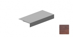 Планка аквилон Первая Кровельная (декоративно-полимерное покрытие) 3м дуб темный матовый