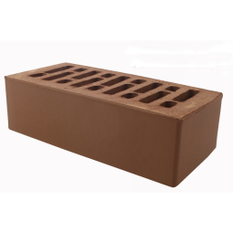 Кирпич лицевой керамический «Коричневый» пустотелый утолщенный
