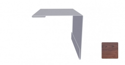 Угол наружный Первая Кровельная 50х50 (декоративно-полимерное покрытие) 2м дуб темный матовый