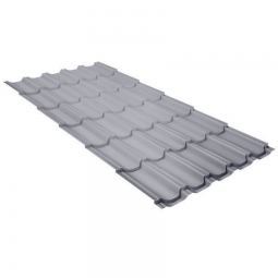 Металлочерепица Kvinta Plus Белый Алюминий RAL 9006