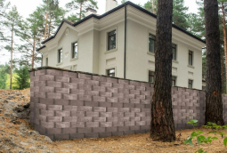 Подпорный блок декоративный 310х400х160 мм, коричневый