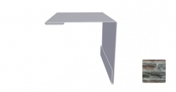 Угол наружный Первая Кровельная 50х50 (декоративно-полимерное покрытие) 3м сланец