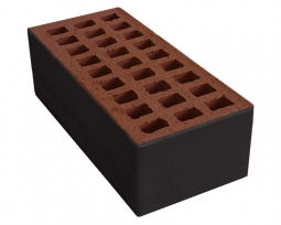 Кирпич лицевой керамический Черный утолщенный ангобированный