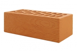 Кирпич лицевой керамический Абрикос «Ясень» пустотелый полуторный