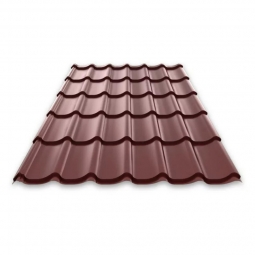 Металлочерепица Монтеррей Шоколад RAL 8017