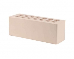 Кирпич лицевой керамический «Слоновая кость» пустотелый Евро 0.96НФ