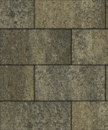 Тротуарная плитка Поревит Прямоугольник Гранит Старый замок 600х300х80 мм