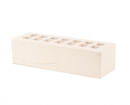 Кирпич лицевой керамический «Белый» «Дерево» пустотелый Евро 0.7НФ