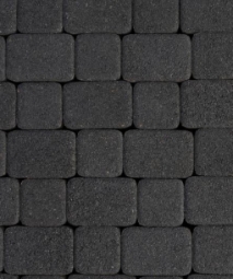 Тротуарная плитка Поревит Классико Гранит Черный 40 мм 2 камня