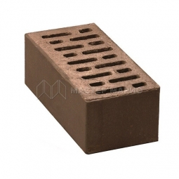 Кирпич лицевой керамический «Коричневый» пустотелый утолщенный