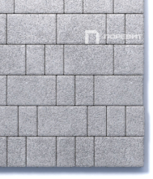 Тротуарная плитка Поревит Старый город Гранит Белый 60 мм 3 плиты