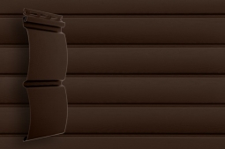 Сайдинг Grand Line Блок-Хаус Amerika D4.8 акриловый Темный дуб