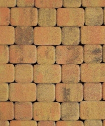 Тротуарная плитка Поревит Классико Саванна, 40 мм 2 камня