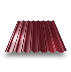 Профнастил МП-20 RAL 3005 красное вино 0,40 мм