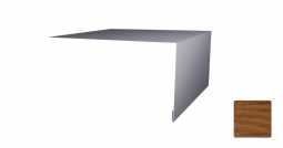 Планка откосная простая Первая Кровельная 50х100 (декоративно-полимерное покрытие) 2м под дуб 3D