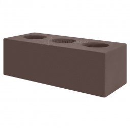 Кирпич лицевой силикатный «Горький Шоколад» пустотелый утолщенный