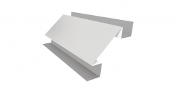 Угол внутренний сложный Первая Кровельная «Брус» 75х75 (полиэстер) 2м белый