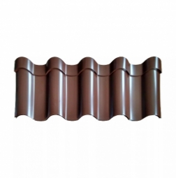 Металлочерепица Андалузия Шоколад RAL 8017