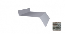 Отлив оконный Первая Кровельная 180 (декоративно-полимерное покрытие) 3м сланец