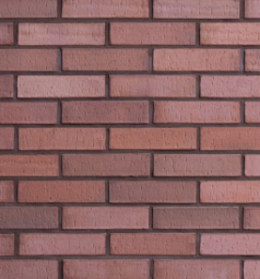 Кирпич лицевой клинкерный «Бордовый» «Риф» пустотелый одинарный