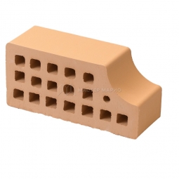 Кирпич фасонный керамический «Соломенный» пустотелый утолщенный профиль В