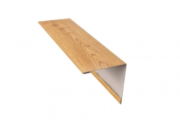 Угол наружный Первая Кровельная 75х75 (декоративно-полимерное покрытие) 2м под темное дерево