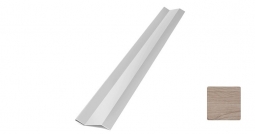 Планка начальная Первая Кровельная «Брус» (декоративно-полимерное покрытие) 2м светлый орех