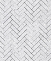 Тротуарная плитка Поревит Паркет Мрамор Белый 60 мм 180х60