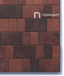 Тротуарная плитка Поревит Старый город Клинкер 60 мм 3 плиты