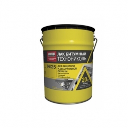 Лак битумный Технониколь №25 ведро 20л (18 кг)