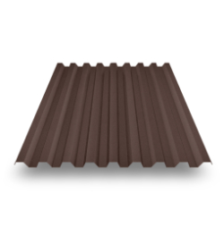 Профнастил С-21 окрашенный с 2-х сторон RAL 8017 шоколад 0,5 мм